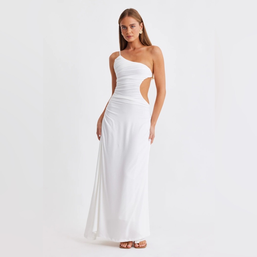SNDYS Monaco White Maxi Dress
